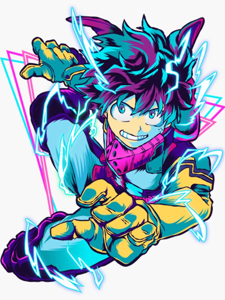 Boku No Hero My Hero Academia Deku Sticker For Sale By Mcgintyccostin Redbubble 