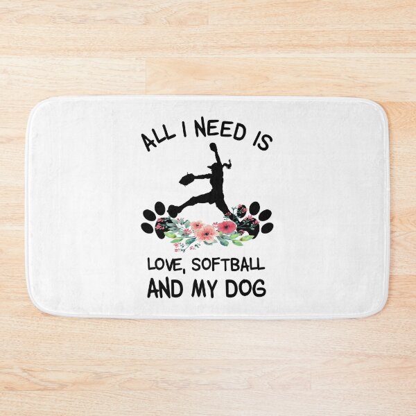 Item preview, All I Need Is Love, Softball And My Dog designed and sold by LittleShop79.