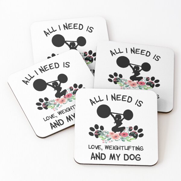 Item preview, All I Need Is Love, Weightlifting And My Dog designed and sold by LittleShop79.