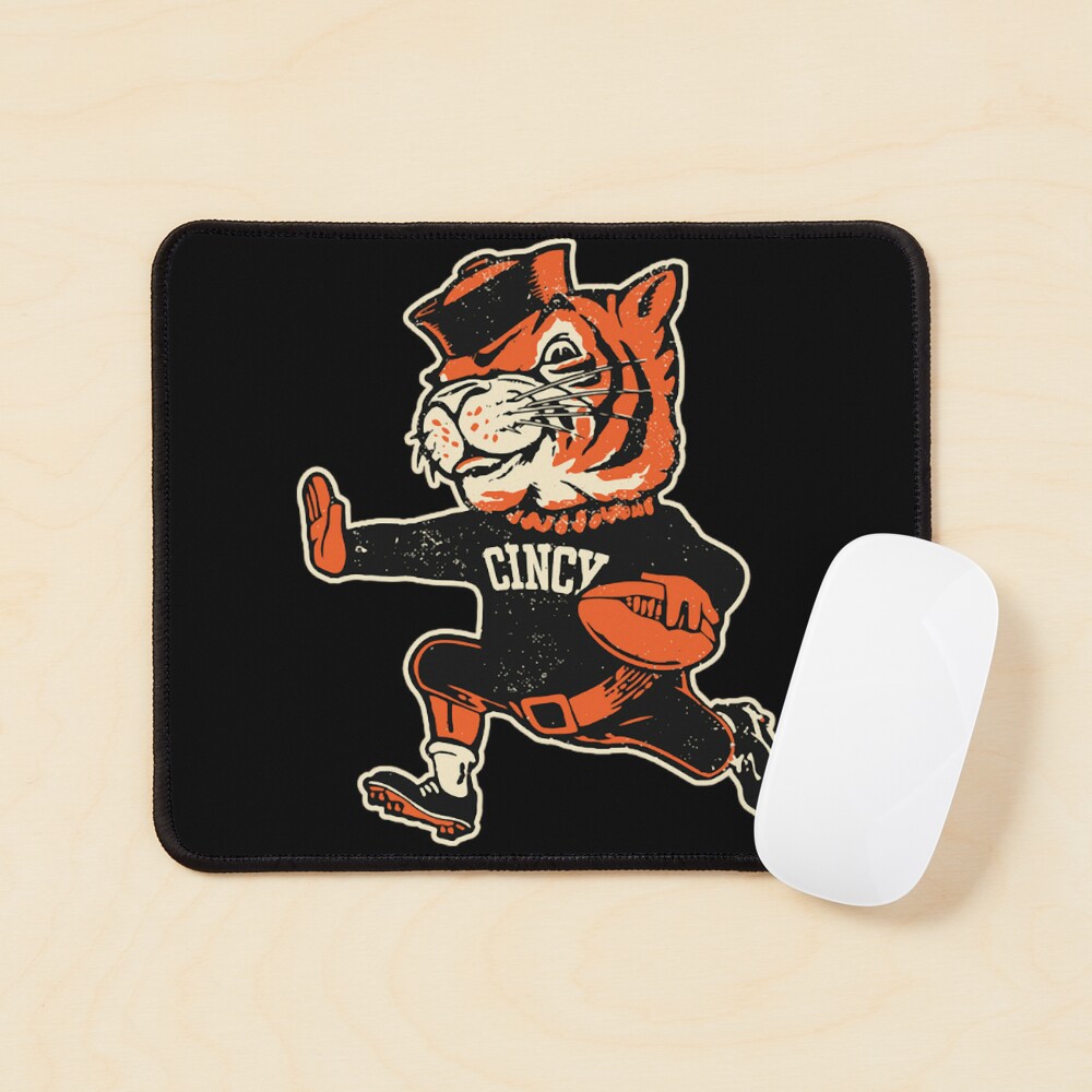 Cincinnati Bengals Retro Mascot Fan Design Art Print