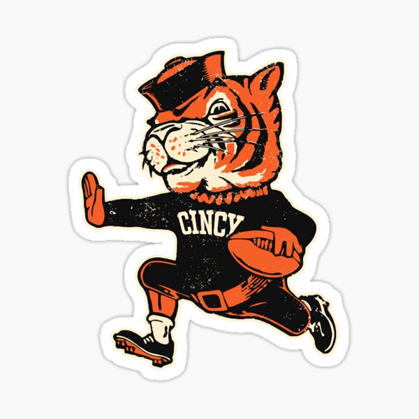 Cincinnati Bengals Mascot Ultra Cool Orange Black Background