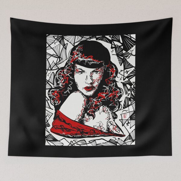 Item preview, Mens My Favorite Bettie Page Illustration  Black And Pink Fashion Victim designed and sold by Gutmann1220.
