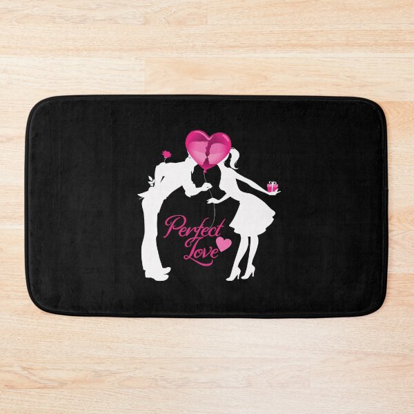 Item preview, Perfect Love (Pink/White on Black) designed and sold by PawsitiveMum.