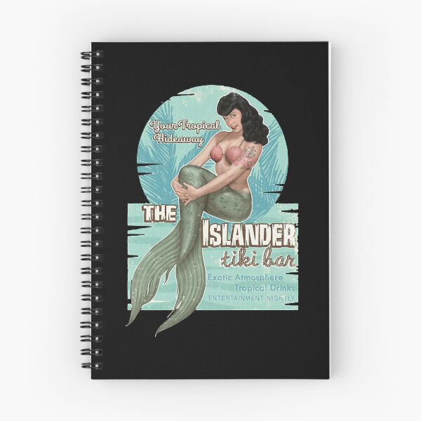 Item preview, Mens Womens The Islander Tiki Bar - Bettie Page Mermaid Pin Up Womens Babydoll designed and sold by Gutmann1220.