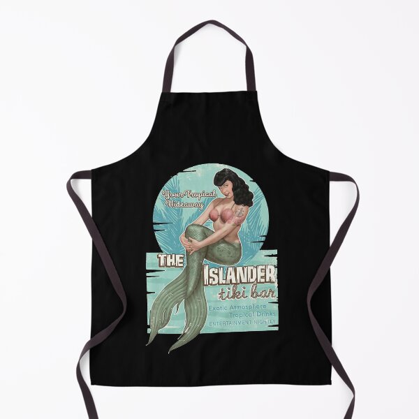 Item preview, Mens Womens The Islander Tiki Bar - Bettie Page Mermaid Pin Up Womens Babydoll designed and sold by Gutmann1220.