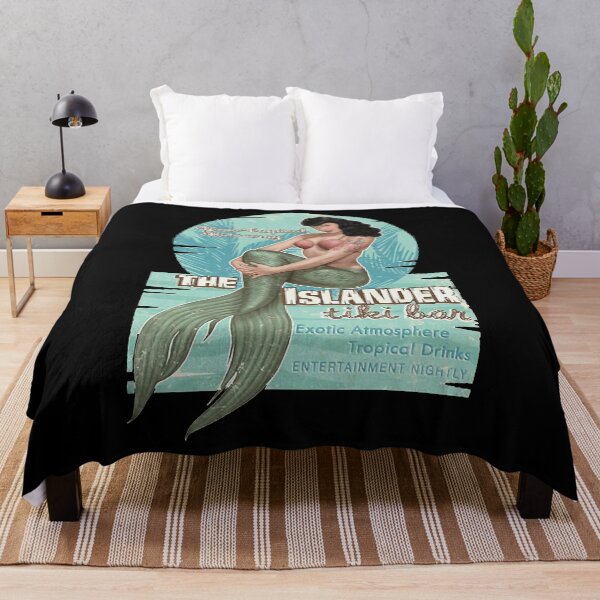 Item preview, Mens Womens The Islander Tiki Bar - Bettie Page Mermaid Pin Up Womens Babydoll designed and sold by Gutmann1220.
