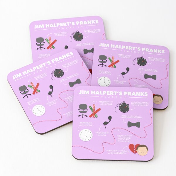 Item preview, The Office Jim Halpert’s Pranks S5 designed and sold by cutermelon.