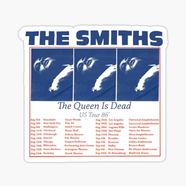 The Smiths The Queen is Dead sticker decal bumper window Marr Rourke Moz Joyce 