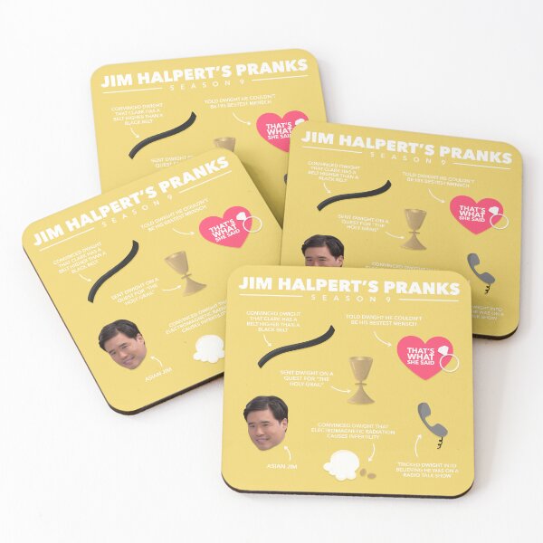 Item preview, The Office Jim Halpert’s Pranks S9 designed and sold by cutermelon.