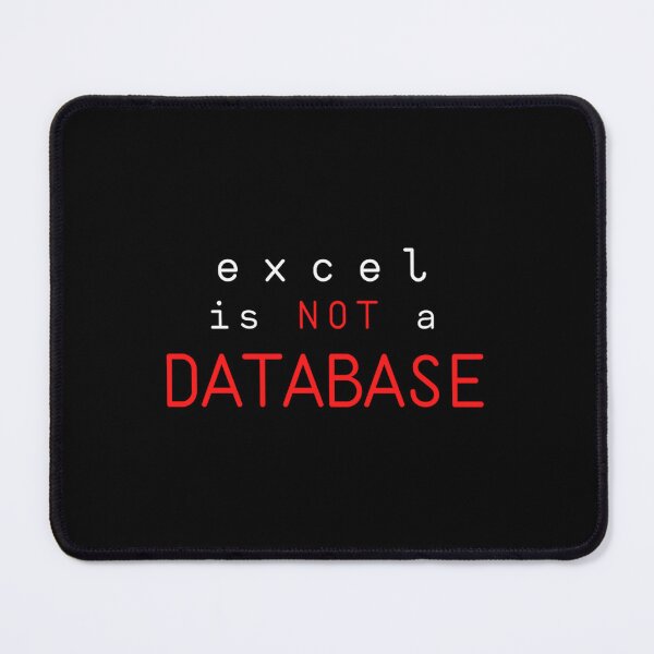 Item preview, Excel is Not a Database   designed and sold by Willy-UK.