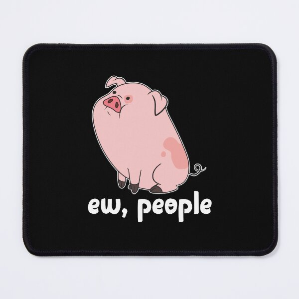 Cute Pig Say Hi People Mouse Pad for Sale by BeanxMax
