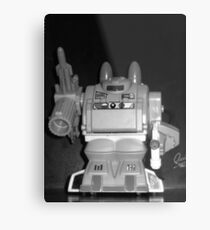 black and white of warlord Metal Print