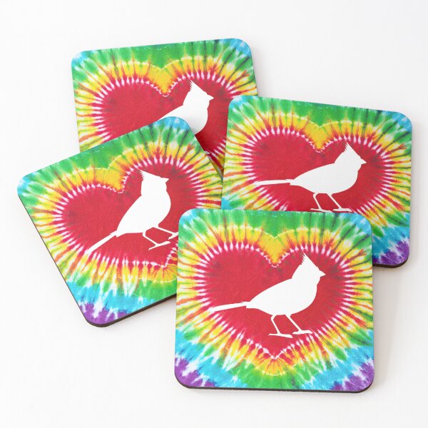 Item preview, Tie Dye Heart Cardinal designed and sold by SweetThreads79.