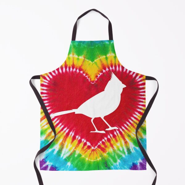 Item preview, Tie Dye Heart Cardinal designed and sold by SweetThreads79.