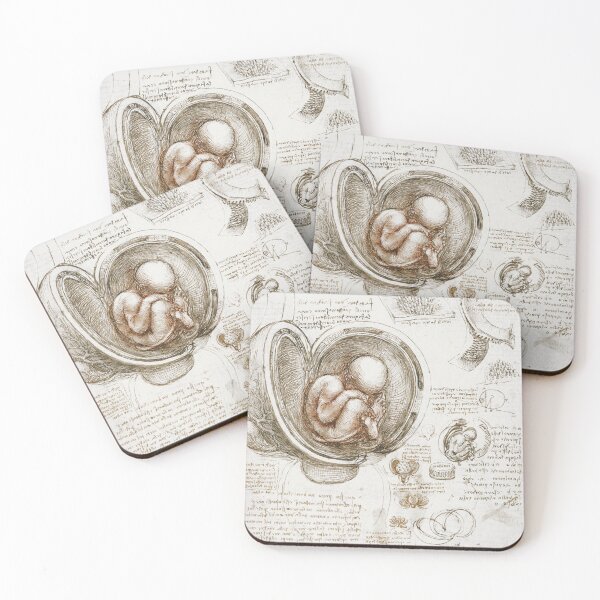 Item preview, Leonardo da Vinci's Studies of the Foetus in the Womb. designed and sold by Body-and-nature.