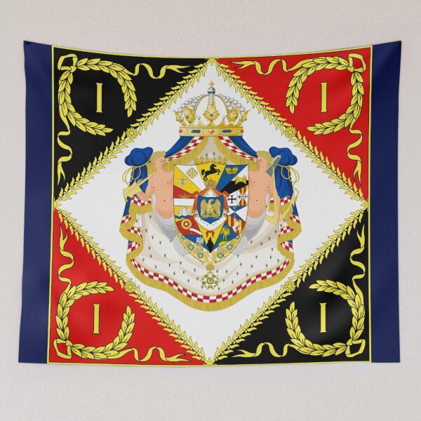 Item preview, Drapeau du régiment d'infanterie légère du royaume de Naples designed and sold by Aloysius Rex.