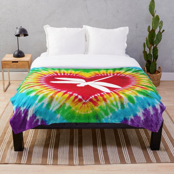 Item preview, Tie Dye Heart Dragonfly designed and sold by SweetThreads79.