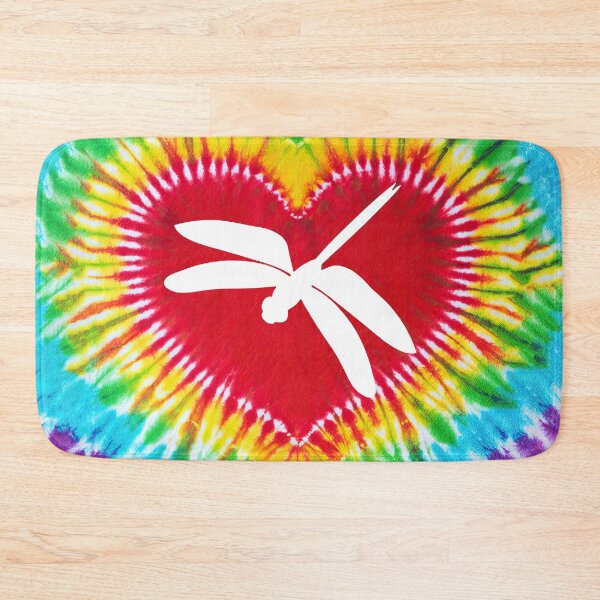 Item preview, Tie Dye Heart Dragonfly designed and sold by SweetThreads79.
