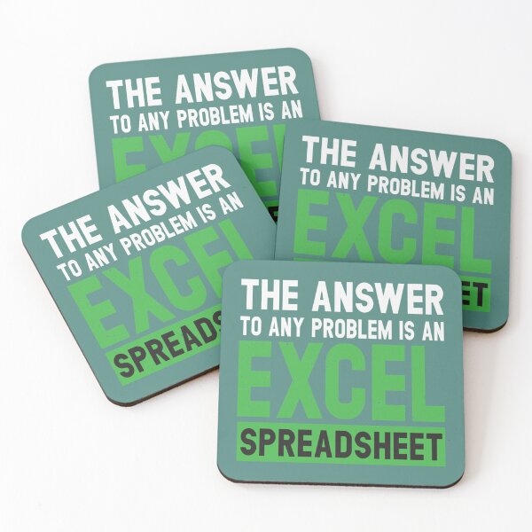Item preview, The Answer To Any Problem Is An Excel Spreadsheet   designed and sold by Willy-UK.