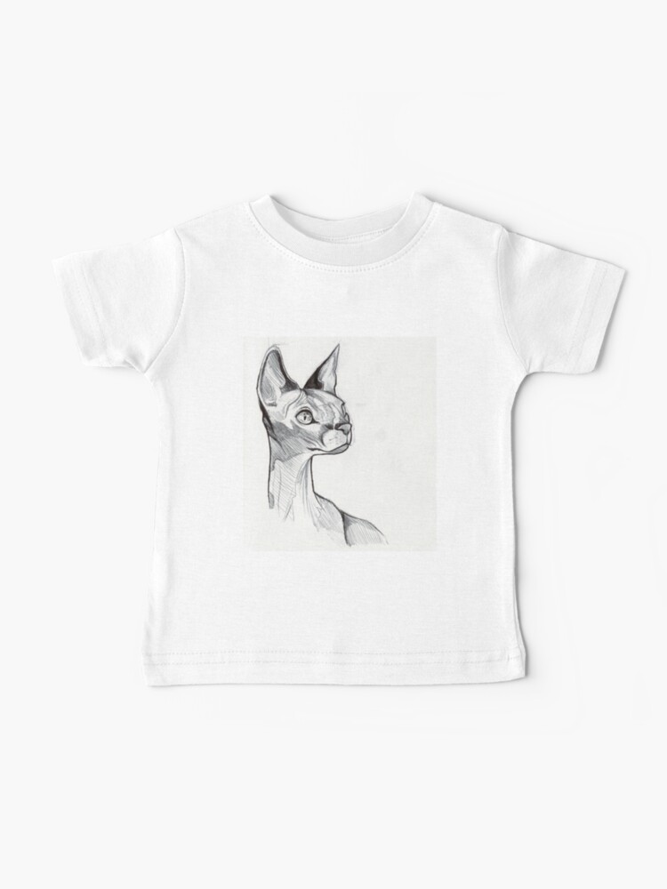 Thumbnail 1 of 2, Baby T-Shirt, Sphynx Cat designed and sold by Ash Dadoun.