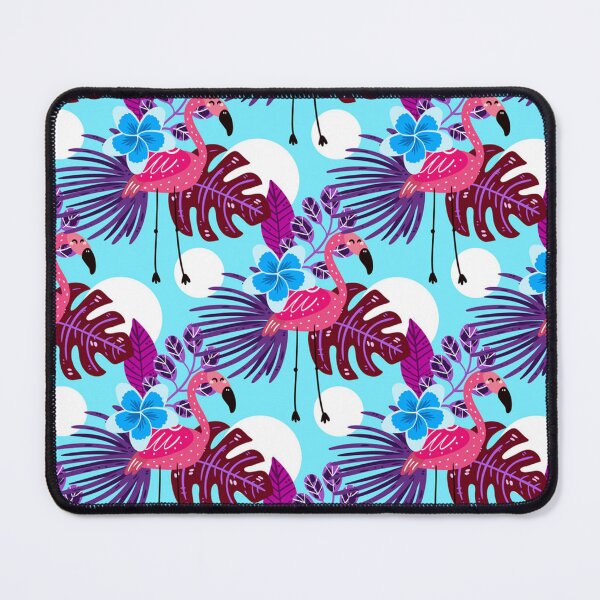 Item preview, Flamingo Pink Blue tropical designed and sold by Wilkinson39.