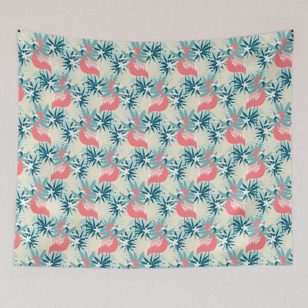 Item preview, flamingo tropical plants designed and sold by Wilkinson39.