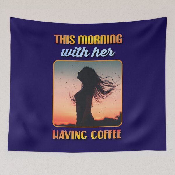 Item preview,  This morning with her having coffee. designed and sold by Umiska.