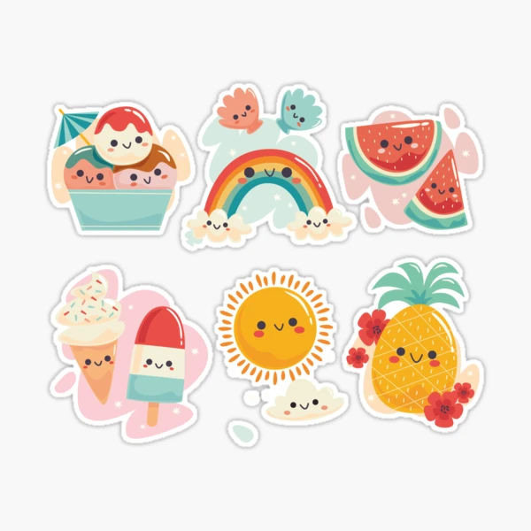 Dearhouse Pink Stickers for Water Bottles,Cute Vsco Vinyl Laptop  Stickers,Waterproof Aesthetic Stickers,Kawaii Sticker Pack for Kids  Girls(Pink