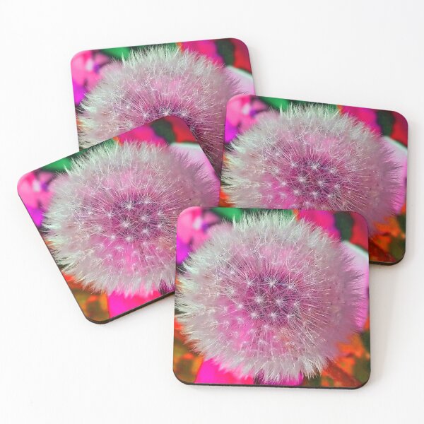 Item preview, Dandelion seeds pink colors background  by Iritof designed and sold by iritof.