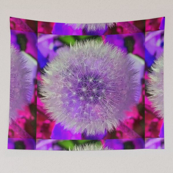 Item preview, Dandelion seeds Purple colors background  by Iritof designed and sold by iritof.