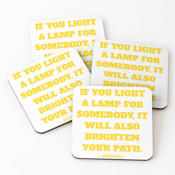 Item preview, If you light a lamp quote by buddha. designed and sold by Aumcreations.