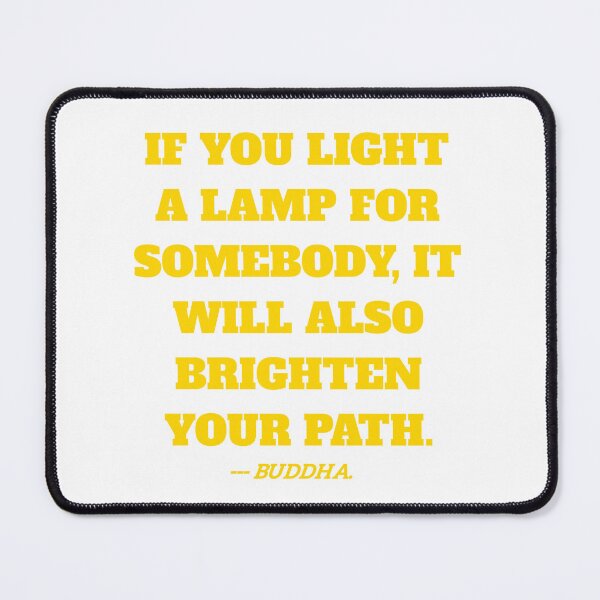 Item preview, If you light a lamp quote by buddha. designed and sold by Aumcreations.