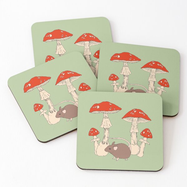 Item preview, Round Mouse and Mushrooms designed and sold by Audrey Pearson.