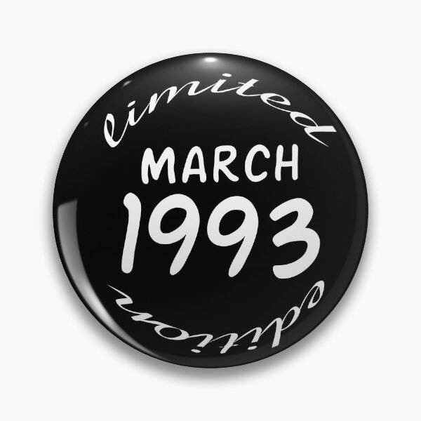 Item preview, March 1993 birthday limited edition, 29 years old tshirt,  designed and sold by Cute-huh.