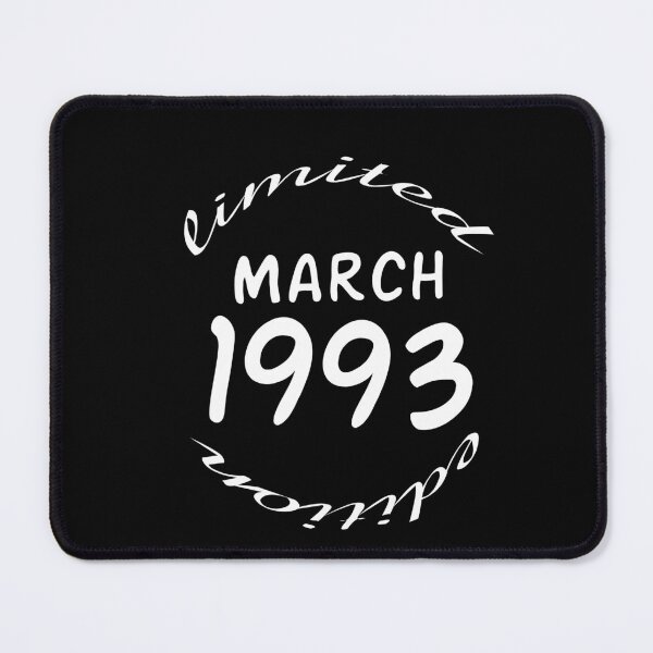 Item preview, March 1993 birthday limited edition, 29 years old tshirt,  designed and sold by Cute-huh.