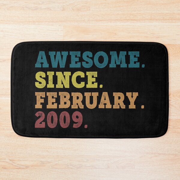 Item preview, Awesome Since February 2009 Retro Vintage 13rd Birthday Gift designed and sold by designbychow.