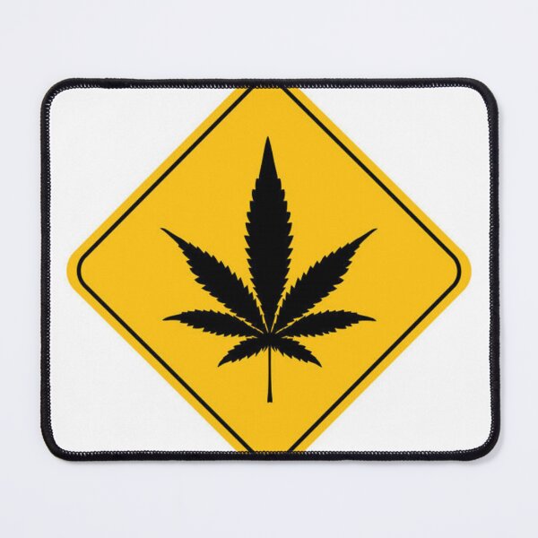 Item preview, Caution Marijuana Leaf Cannabis 420 Sativa Indica Ruderalis Pot Warning Sign designed and sold by IMPHives.