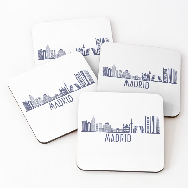 Artikelvorschau, Skyline von Madrid entworfen und verkauft von patternprint1.