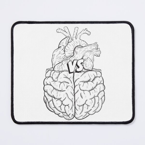 Item preview, heart vs brain designed and sold by VerboShop.