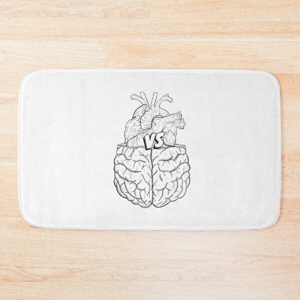 Item preview, heart vs brain designed and sold by VerboShop.