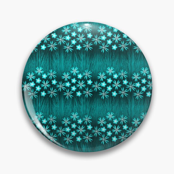 Artikelvorschau, Cyan-blaues Blumenmuster entworfen und verkauft von SankiWorld.