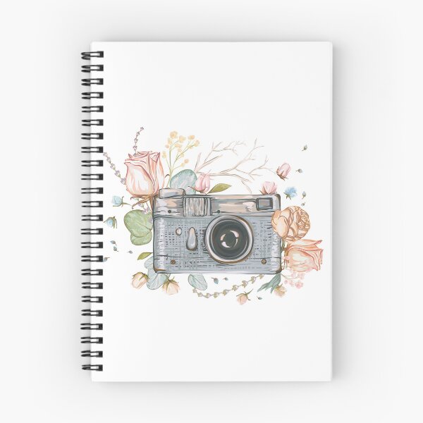 Item preview,  Watercolor Peach Roses Bouquet with Camera designed and sold by VerboShop.