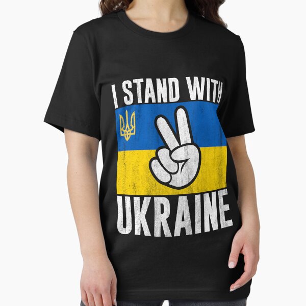 Item preview, I Stand With Ukraine Ukrainian Flag T-shirt designed and sold by KGN  CREATIVITY.