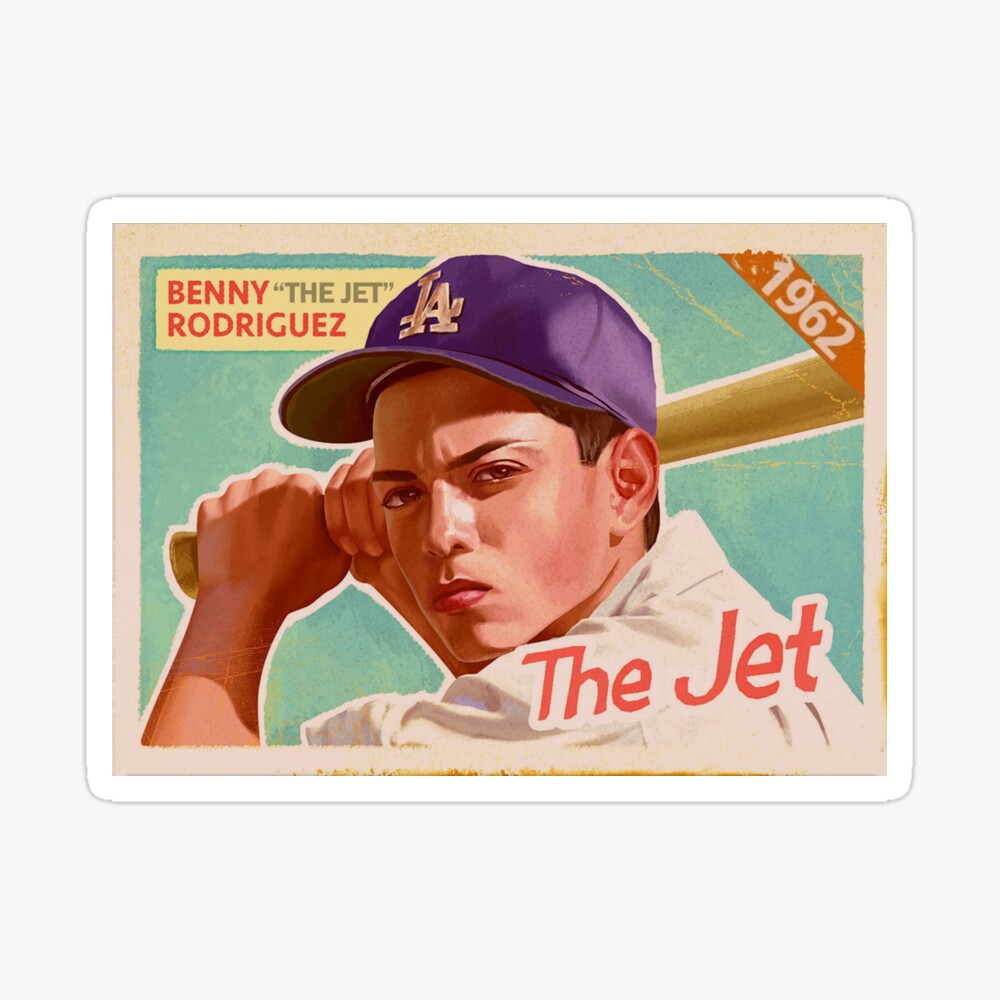 The Sandlot Benny The Jet Rodriguez Michael Squints Palledorous Alan  Yeah-Yeah McClennan Baseball Jersey (Grey, Small)