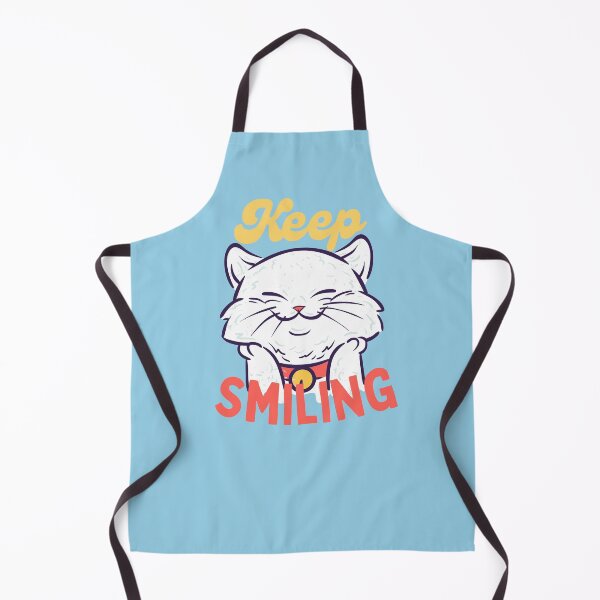 Item preview, Keep Smiling with a Cute Smiling White Cat designed and sold by quinellie.