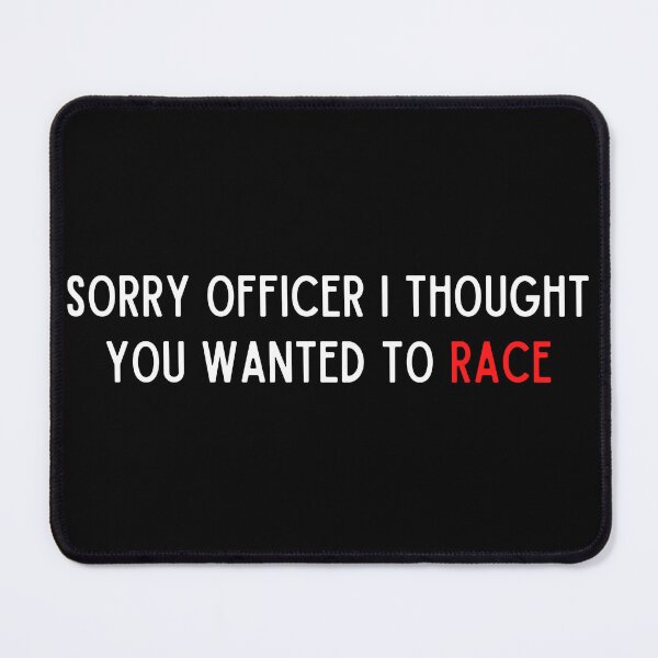 Item preview, Sorry officer I thought you wanted to Race | Funny Motorcycle, Cool Helmet Stickers And Bikers Gift designed and sold by thesmokeydogs.