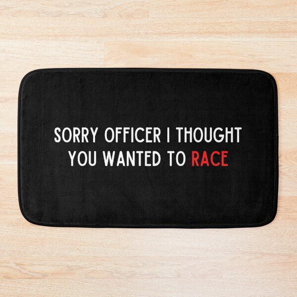 Item preview, Sorry officer I thought you wanted to Race | Funny Motorcycle, Cool Helmet Stickers And Bikers Gift designed and sold by thesmokeydogs.