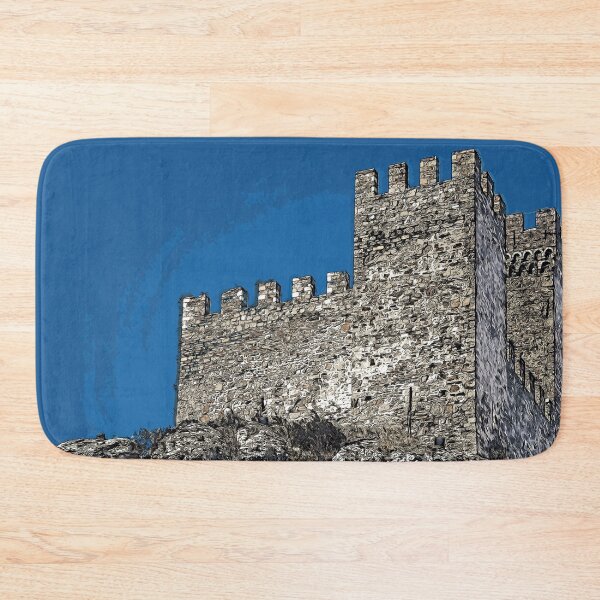 Item preview, Fortress Sudak Crimea Russia mountain landscape color art designed and sold by artdragongift 15.