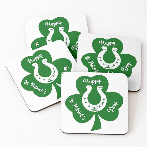 Item preview, trébol verde con texto de Happy St. Patrick's Day   designed and sold by Florele.