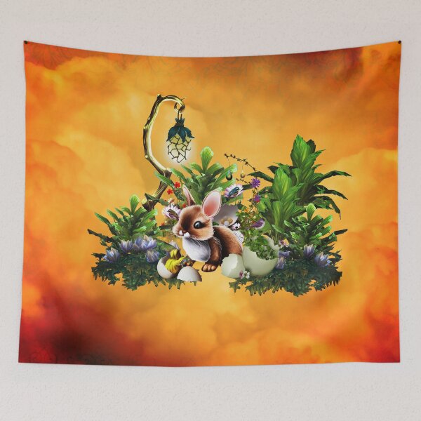 Item preview, Easter time, cute bunny and easter eggs designed and sold by nicky2342.